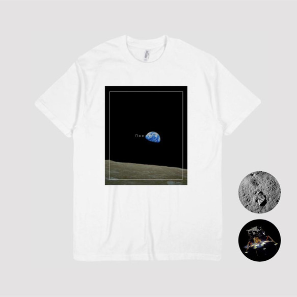 Space Graphic Tee Shirt (3 types)｜宇宙飛行士メッセージTシャツ【今夏までの限定販売♪】 1枚目の画像