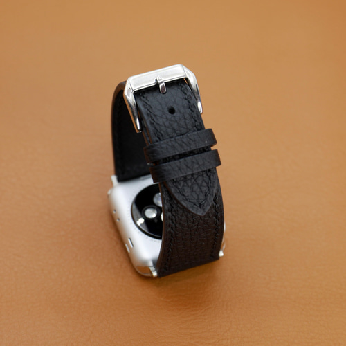 2521 Apple Watch エルメス ブラック バックル レザーバンド（Apple 