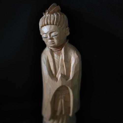 木彫像 草野房馬助 第248作 木彫り 一刀彫り 仏像 彫刻 彫刻
