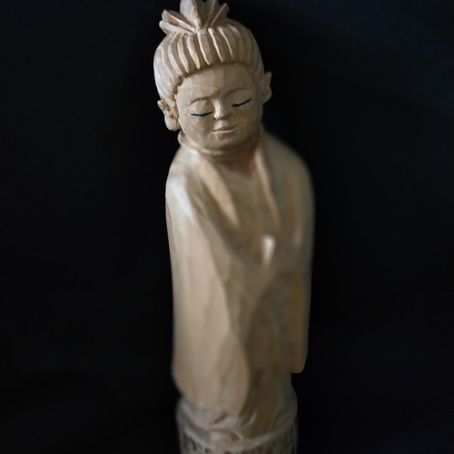木彫像 草野房馬助 第248作 木彫り 一刀彫り 仏像 彫刻 彫刻