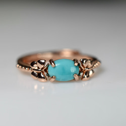 48-4 天然 煙水晶 茶水晶 スモーキークォーツ リング シルバー 指輪