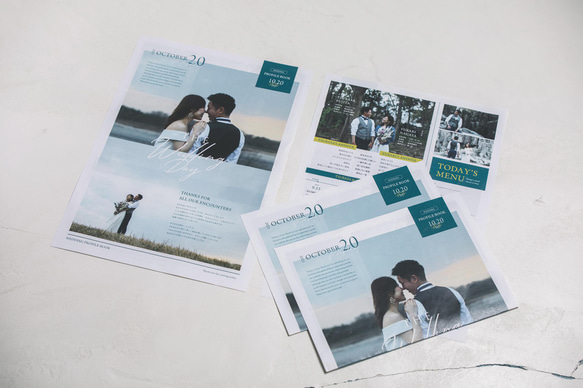 結婚式 | プロフィールブック・席次表・料理メニュー 表【 Tabloid