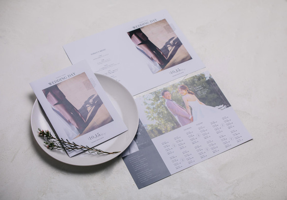 結婚式 | プロフィールブック・料理メニュー表【 Harf 】 1枚目の画像