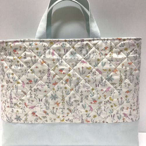 リバティプリント使用♪セオ♪キルティング♪レッスンバッグ♪入園入学