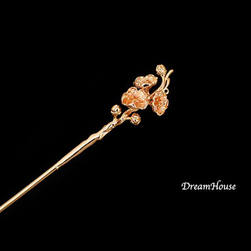 杏のかんざし（金色）＊簪＊着物和装 かんざし dreamhouse 通販  