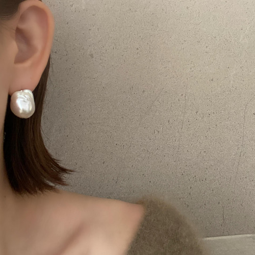 高品質 バロックパール クリスタル ピアス イヤリング ピアス