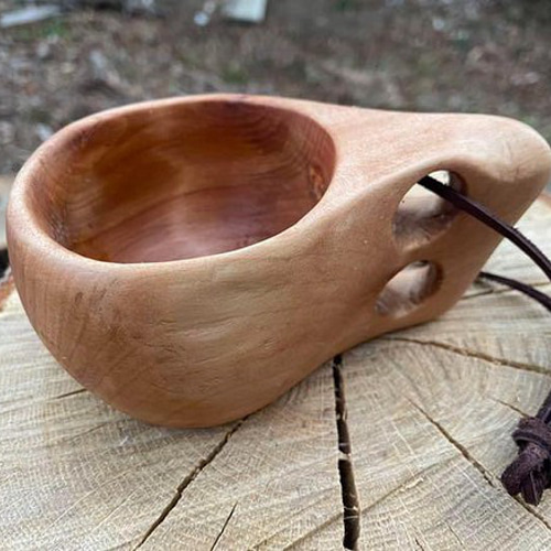 フィンランド製 白樺 の ククサ 木製マグカップ 2個セット フィンランド製 白樺 の ククサ 木製マグカップ 2個セット