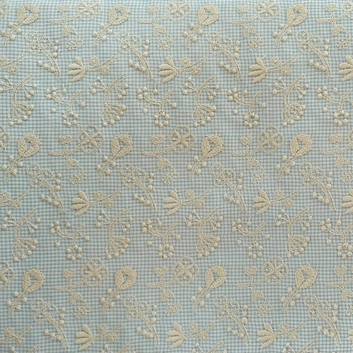 C&S ミナペルホネン field of flower《check glayish blue》 生地