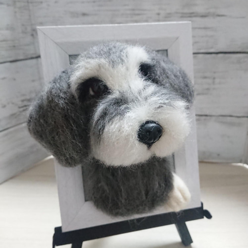 手のひらぬいぐるみ 仔犬 シュナウザー アーティストベア 海外作家様