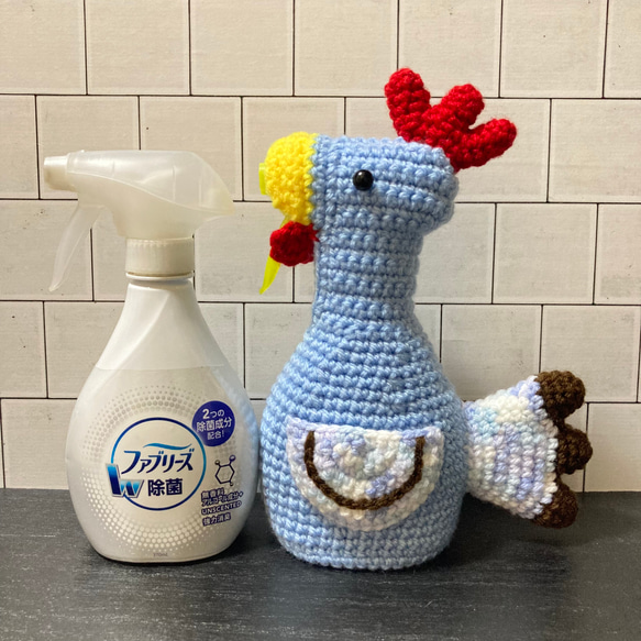 消臭スプレーボトルカバー♬アルコールスプレーカバー 水色