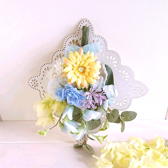 専用＊ミニバラ&スイートピー フェイクスワッグ 専用＊感謝sale