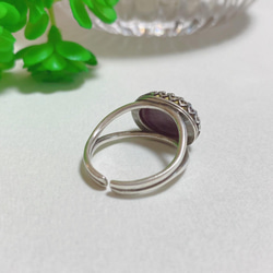 ☆Oval crown ring・ドラゴンズブレス(タンザナイトオパール) 4枚目の画像