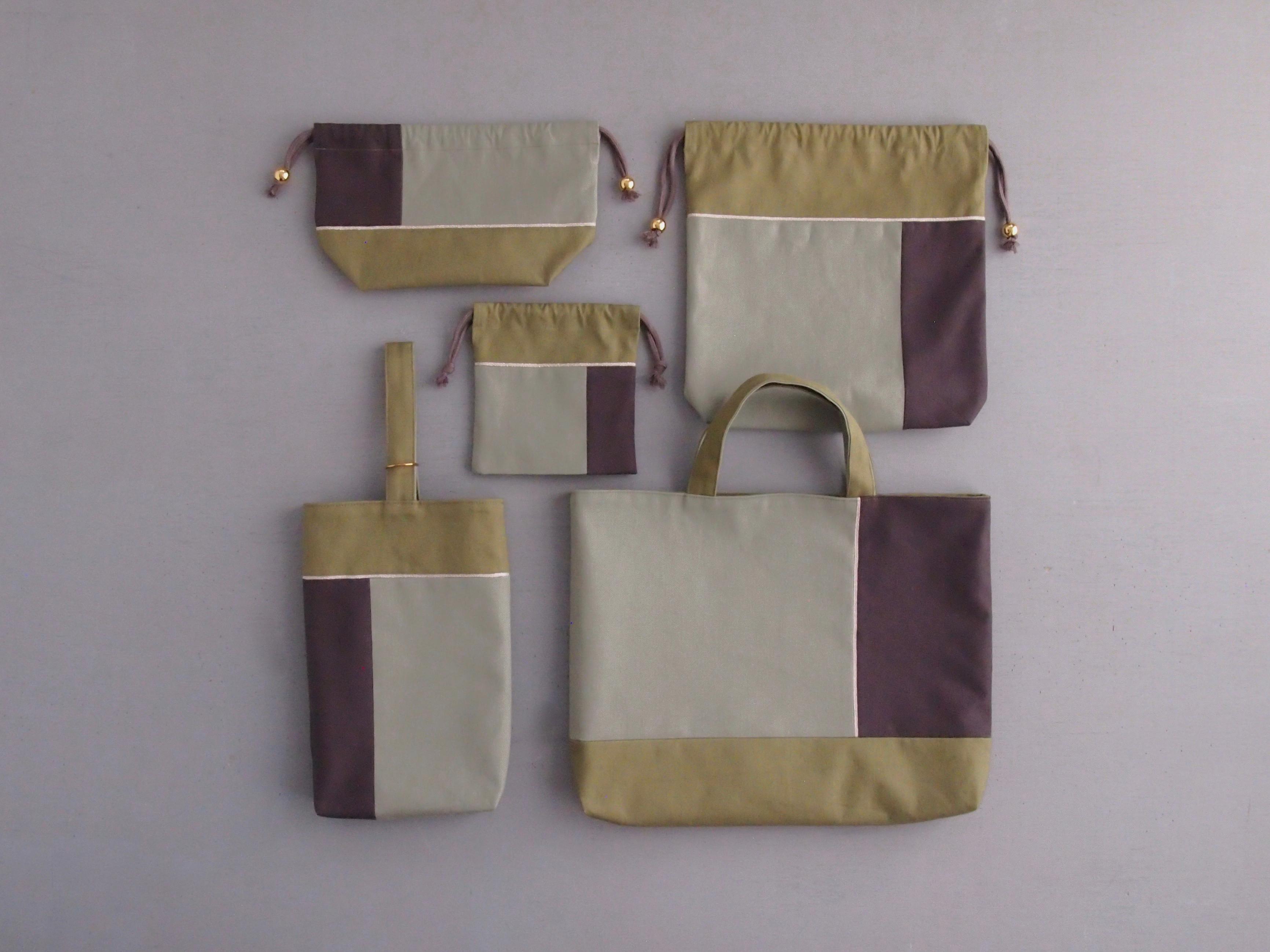 入園入学5点セット ＜チョコチップ抹茶ラテ＞ ＊イニシャル入れ対応