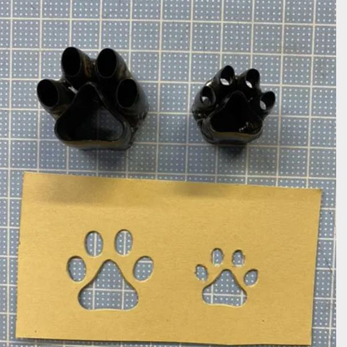 肉球2センチの抜き型のみ オーダーメイド レザークラフト その他素材
