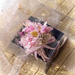 桜コサージュ（アーティフィシャル＆プリザーブドフラワー）コサージュケース付き 4枚目の画像