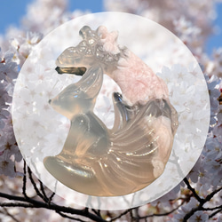 天然石 希少 最高品質 ライモナイトインクォーツ 錦鯉水晶 金魚