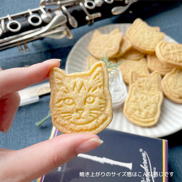 キジトラちゃん(フリル)【小】クッキー型 4枚目の画像