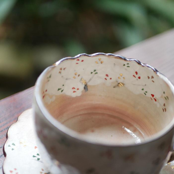 咖啡碗盤子 吉野山陶器 京燒 第10張的照片