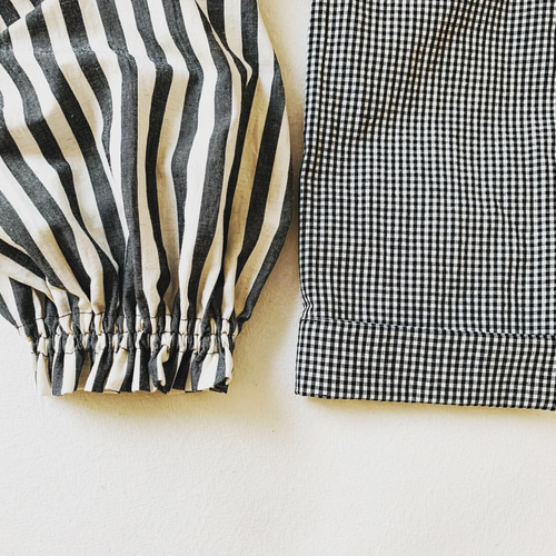 ギンガムチェックギャザーワンピ♡長袖タイプ♡サイズが3サイズから