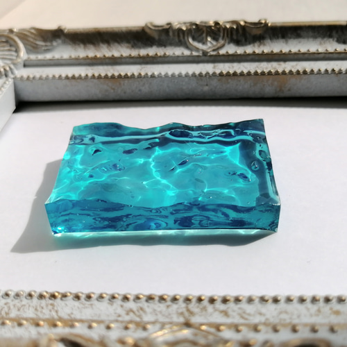 コバルトブルーの海のオブジェ☆再販×5 / 波 / レジン / インテリア 