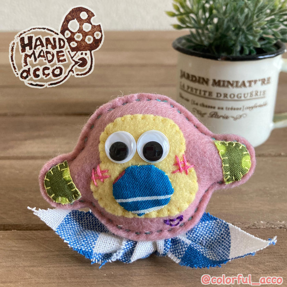 フェルトブローチ フェルトマスコット 動物マスコット ブローチ 動物