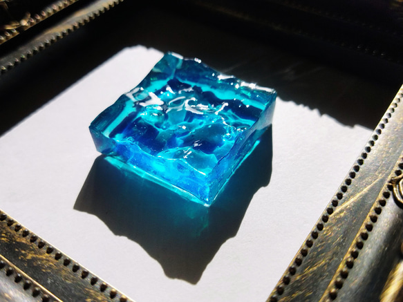 コバルトブルーの海のオブジェ☆再販8 / レジン / インテリア / 波