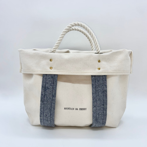 2wayリュック/生成り×アメ【リュック】【リュック&トートバッグ 2wayリュック/生成り×アメ【リュック】【リュック&トートバッグ