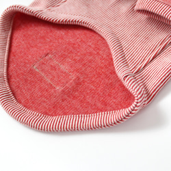 犬服【Sサイズ】☆赤のデニムニットのラグラン袖Tシャツ☆送料無料☆ 4枚目の画像