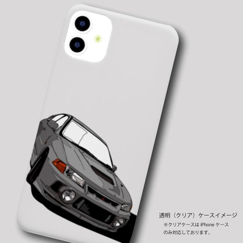 三菱ランサーエボリューション4のイラスト ハードケース型