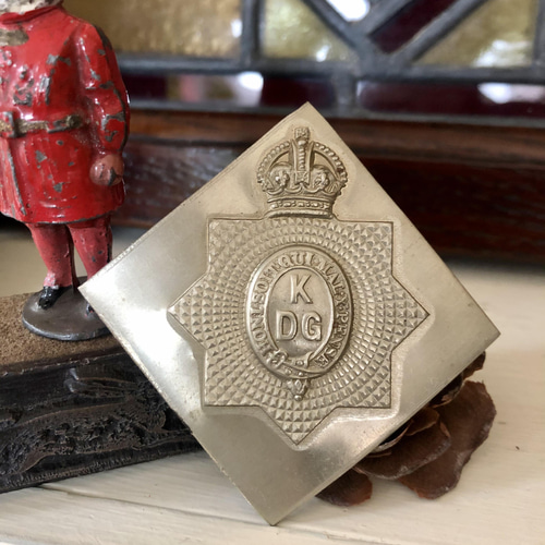 英国で出会った♪アンティーク 金属製パーツ 英国 のエンブレム 英国王