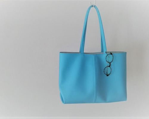 WACC トートバッグ　ターコイズブルー 4bc67c34b5d524a19cc944bbddf2c7