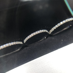 【セール価格】天然ダイヤモンドハーフエタニティリング0.2ct　k18 3枚目の画像