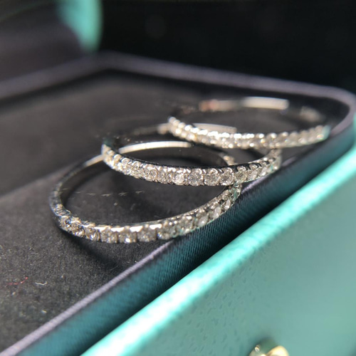 ハーフエタニティリング ダイヤ セール価格】天然ダイヤモンドハーフエタニティリング0.2ct k18 指輪