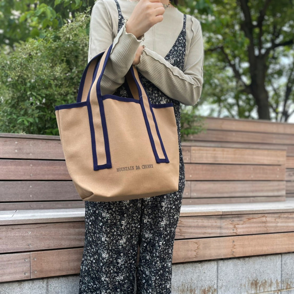 すなっち　LLbean 90'sトートバッグ2点セット　ネイビー ベージュ トートバッグ ネイビー/ベージュ LLbean 90´sトートバッグ2点セット