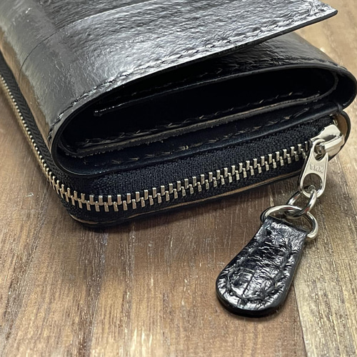 ウナギ革の三つ折りミニ財布 その他ミニ財布・コンパクト財布 革工房 