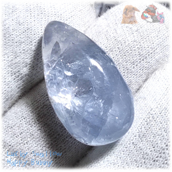 ◇ 珍しい マダガスカル産 セレスタイト ルース 天青石 celestite No 