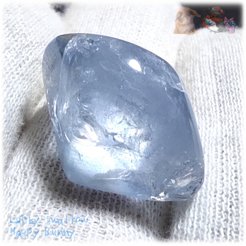 ◇ 珍しい マダガスカル産 セレスタイト ルース 天青石 celestite No