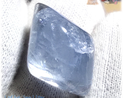 ◇ 珍しい マダガスカル産 セレスタイト ルース 天青石 celestite No