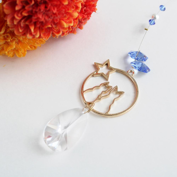 Easy ♪ 高品質 ☆ Cat and drop suncatcher （共9種顏色） ★ 手工套件[附視頻說明] 或成品 第1張的照片