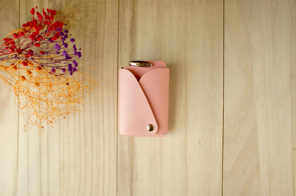 乙女椿のような春色ピンク　バケットカードケース 7枚目の画像