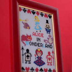 クロスステッチキット 『不思議の国のアリス』Alice in Wonderland　刺繍キット　トランプ 13枚目の画像