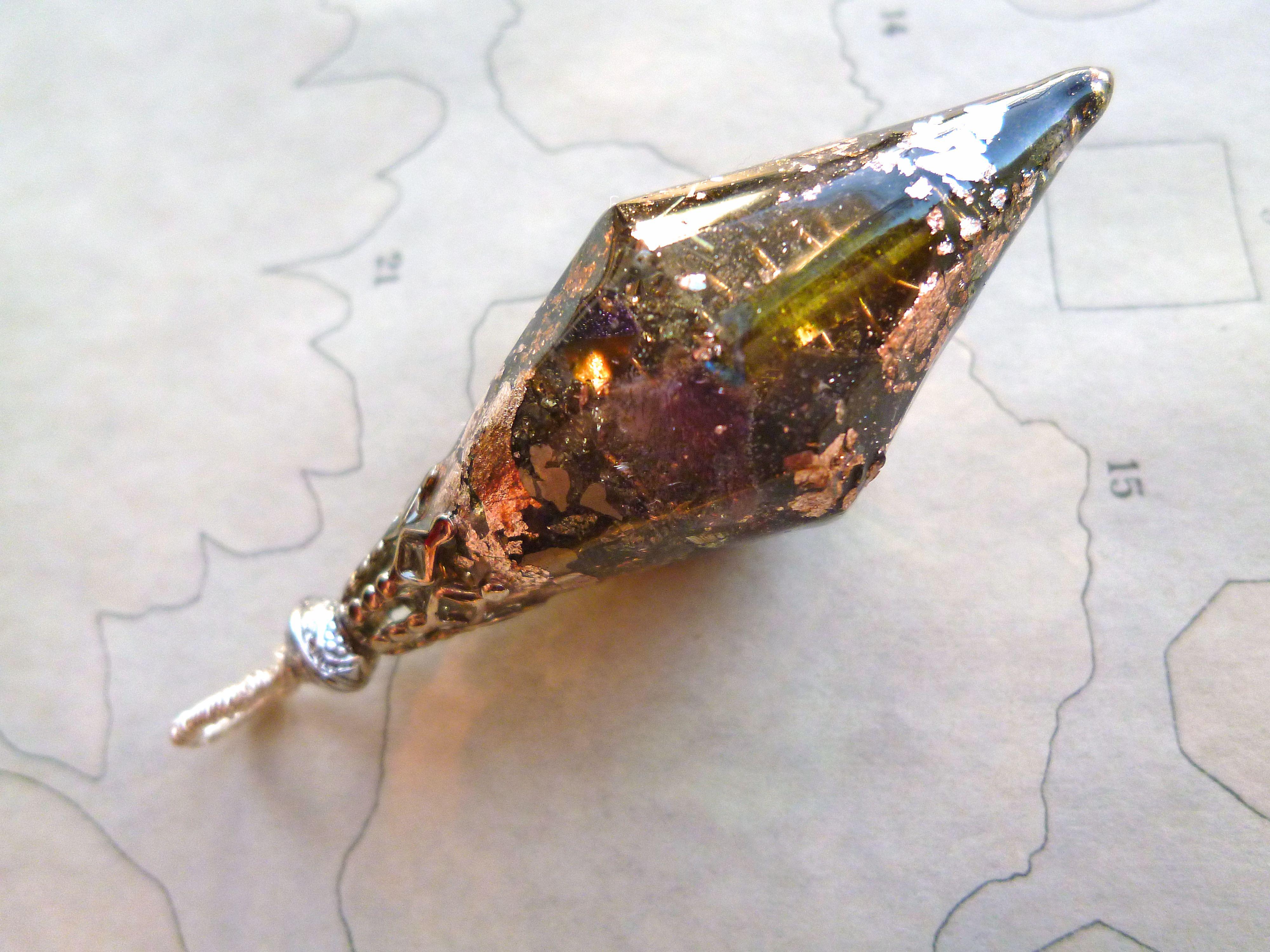 おまもりネックレス「黒のテーマ」　トルマリン×銀