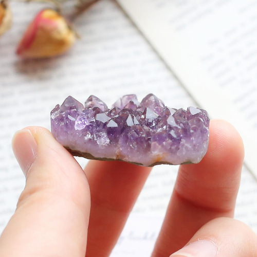 ウルグアイ産ハートアメジストクラスター 浄化 紫水晶 天然石 鉱物