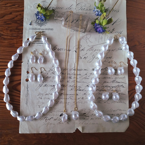 【最終値下】バロックパール　ネックレス　ステラハリウッド　卒業式　入学式　結婚式 バロックパールネックレス（ホワイト） | STELLAR HOLLYWOOD-ステラ