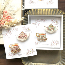 Sakura Teatime Coffret -pink-｜Sakura Coffret Pink [胸針套裝] 第6張的照片