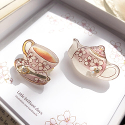 Sakura Teatime Coffret -pink-｜桜コフレ・ピンク【ブローチセット】 3枚目の画像