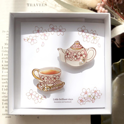 Sakura Teatime Coffret -pink-｜Sakura Coffret Pink [胸針套裝] 第2張的照片