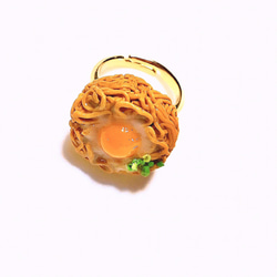 インスタントラーメンのリング☆指輪、ミニチュアフード、フェイクフード、即席麺 3枚目の画像