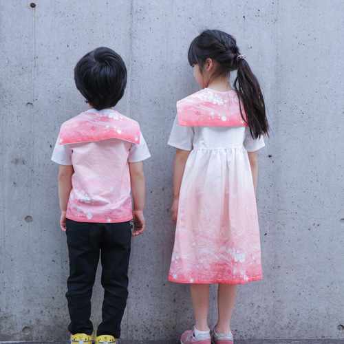 桜グラデーションセーラーワンピース 子供服 Areu 通販 13464865
