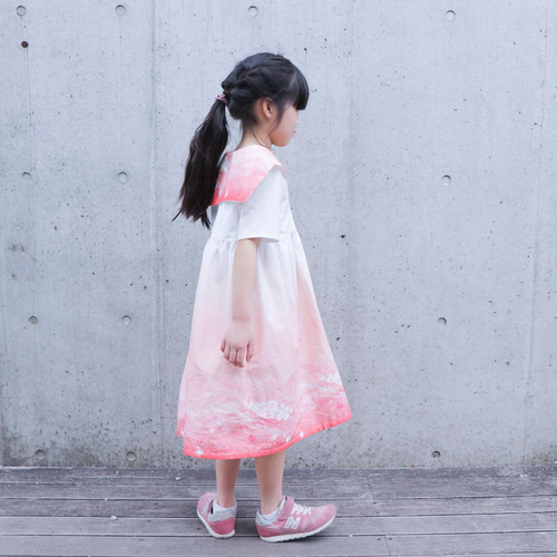 桜グラデーションセーラーワンピース 子供服 Areu 通販｜Creema 